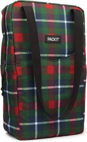 img 2 attached to 🍷 Freezable Double Wine Bag, Holiday Flannel by PackIt