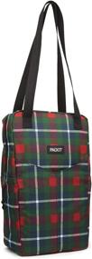 img 1 attached to 🍷 Freezable Double Wine Bag, Holiday Flannel by PackIt