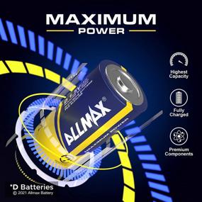 img 3 attached to 🔋 Allmax D Maximum Power Alkaline Batteries (12 Count) – Long-Lasting D Cell Battery, 7-Year Shelf Life, Leak-Proof – EnergyCircle Technology (1.5 Volt)