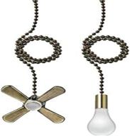 🌬️ aiigou ceiling fan pull chain set - 13.6 inches fan light & fan pulls with ball chain connector included логотип