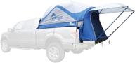 🏕️ napier sportz compact short truck bed portable 2 person camping tent with optional 4 x 4 foot sun awning – blue logo