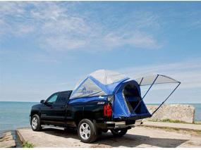 img 3 attached to 🏕️ Napier Sportz Compact Short Truck Bed Portable 2 Person Camping Tent with Optional 4 x 4 Foot Sun Awning – Blue