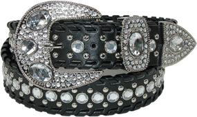 img 4 attached to Medium Women's Accessories: 💎 CTM Women's Western Rhinestone Embellishments