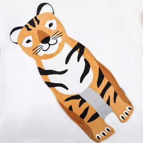 img 3 attached to 🐯 Конверт-одеяло для детей Blankie Tails с тигром - ультрамягкое одеяло из мягкого мушеля, двухстороннее уютное одеяло, машинная стирка, веселое одеяло для мальчиков и девочек.