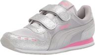 puma unisex-baby cabana racer: stylish and convenient hook and loop sneakers logo