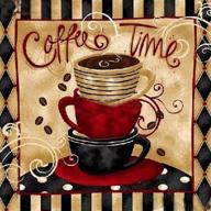 diamond painting kits: 5d diy life at the coffee - full drill art accessory for home wall decor - 11.8×11.8inches logo