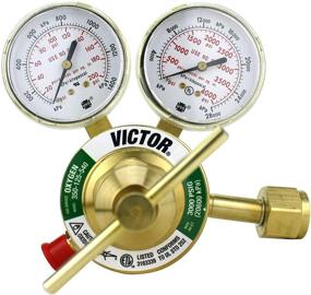 img 2 attached to 🔧 VICTOR Heavy Duty Oxygen Regulator Model 350-125-540 - Top-rated Delivery Rate: 5-125 psi - CGA-540 - Full Brass Construction - Genuine Victor Quality