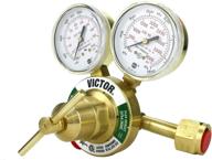 🔧 victor heavy duty oxygen regulator model 350-125-540 - top-rated delivery rate: 5-125 psi - cga-540 - full brass construction - genuine victor quality logo