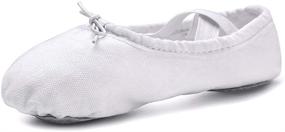 img 2 attached to 🩰 STELLE Ballet Slipper Shoes for Toddler Girls - Canvas