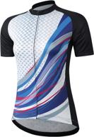 🚴 beory women's short sleeve cycling jerseys with three pockets - ideal for girls' bike rides logo