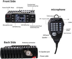 img 3 attached to 📻 Enhance Communication on the Go with the AnyTone AT-778UV Dual Band Transceiver Mobile Radio VHF/UHF Ham Radio for Car Vehicle