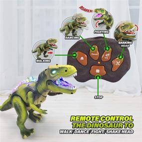 img 2 attached to 🦖 Управляемый электронный динозавр BFUNTOYS: Раскройте юрское приключение!