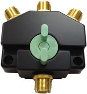 📻 tw-103 3 position coaxial switch for 144/440mhz ham cb or hf/vhf/uhf radio, uhf female connector (so-239), enhanced with golden plating logo