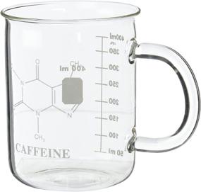 img 1 attached to ☕️ Enhanced Focus and Caffeine Kick: Scientific Glass Caffeine Beaker Mug (400mL)