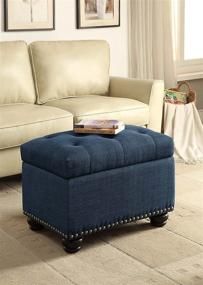 img 1 attached to Convenience Concepts Designs4Comfort Storage Ottoman Furniture for Accent Furniture