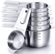 🥄 food grade stainless steel measuring cups set of 7 – ideal for kitchen cooking and baking logo