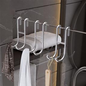 img 3 attached to Bathroom Frameless Drilling Free Stainless Squeegee Storage & Organization