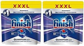 img 1 attached to 🧼 Enhanced Cleaning with Finish Quantum MAX Powerball Dishwasher Detergent Tabs - Pack of 120 (2 Pack, 60 Each)