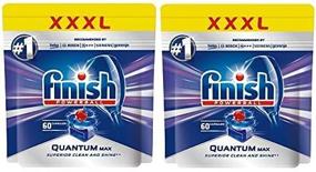 img 2 attached to 🧼 Enhanced Cleaning with Finish Quantum MAX Powerball Dishwasher Detergent Tabs - Pack of 120 (2 Pack, 60 Each)