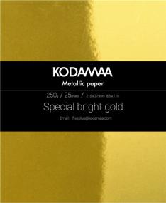 img 3 attached to 🌟 KODAMAA Premium Shimmer Art Craft Gold/Silver Metallic Paper: Perfect for Festival Crafting and Gift Packaging - 25 Sheets