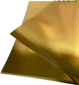 img 1 attached to 🌟 KODAMAA Premium Shimmer Art Craft Gold/Silver Metallic Paper: Perfect for Festival Crafting and Gift Packaging - 25 Sheets