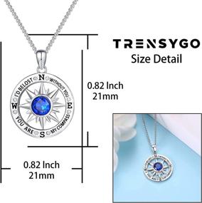 img 3 attached to 🧭 Inspirational Compass Necklace for Graduates, Traveller College Graduation Gift with Compass Pendant, Friendship Compass Necklace, Journey-themed Compass Jewelry - Enjoy the Ride