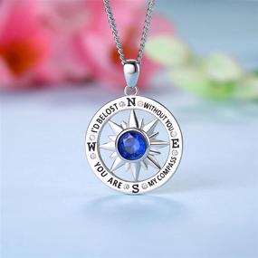 img 2 attached to 🧭 Inspirational Compass Necklace for Graduates, Traveller College Graduation Gift with Compass Pendant, Friendship Compass Necklace, Journey-themed Compass Jewelry - Enjoy the Ride