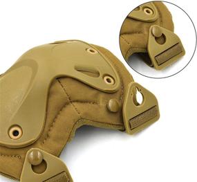 img 1 attached to Ultimate Protection with ArcEnCiel Tactical Combat Knee & Elbow Protective Pads Guard Set