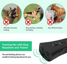 img 4 attached to 🐕 Xtream Anti Bark Dog Training Device with Dual LED Light Leash - Portable Behavior Trainer, Ultrasonic Stop & Corrector - Black Barking Control, Electronic Trainer (1 Pack)