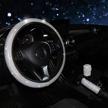 ranxizy steering wheel cover with handbrake cover &amp interior accessories logo