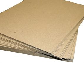 img 2 attached to 📦 200-Pack of 8.5x11 Brown Chipboard Pads for Scrapbooking Sheets, Lightweight & Secure (22PT/.022") - Ideal for SEO