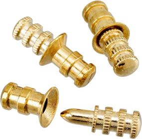 img 2 attached to 🧩 Pack of 15 Zinc Alloy Table Bolt Sleeve Connectors with Sockets - Table Leaf Dowel Pins for Table Top Leaf Alignment (0.3" X 1.1")