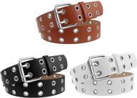 👜 udekit women's leather double grommet accessories for women logo