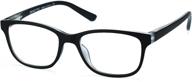 👓 zenottic kids blue light blocking glasses - anti glare lens, lightweight frame - computer eyeglasses for boys and girls (black) logo