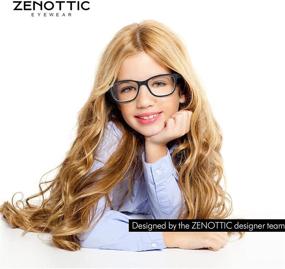 img 3 attached to 👓 ZENOTTIC Kids Blue Light Blocking Glasses - Anti Glare Lens, Lightweight Frame - Computer Eyeglasses for Boys and Girls (Black)