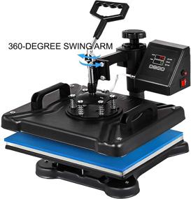 img 1 attached to VEVOR Heat Press 12X15 Inch 5 in 1 Multifunctional Sublimation Swing Away Machine for T-Shirts, Hats, Mugs, Caps, and Plates