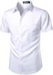 zeroyaa casual stylish sleeve button men's clothing for shirts logo