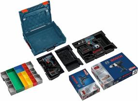 img 1 attached to 🧰 BOSCH LBOXX-1A: Stackable Carrying Case with 13 pc. Insert Set - Blue - Review & Pricing