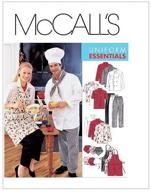 🧥 модель mccall's m2233 пиджак, рубашка, фартук, штаны на резинке, платок и шляпа для дам и мужчин - размер sml логотип