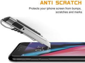 img 1 attached to [Набор из 4] Защитная пленка из закаленного стекла Nearpow для iPhone 8 и iPhone 7 - твердость 9H, кристальная чистота, установка без пузырей, защита от царапин