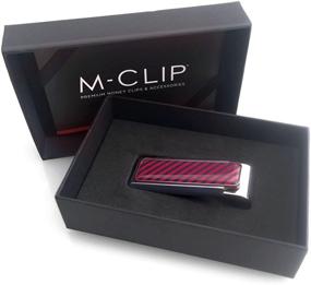 img 2 attached to 💼 Men's Accessories: Stylish M Clip Blackout Chevron Pattern Wallet - Shop Now!