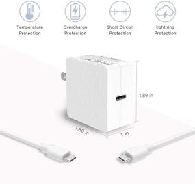 img 2 attached to High-Speed 20W 18W USB-C Fast Charger for 2021/2020/2018 iPad Pro 12.9 Inch (3rd/4th/5th Generation) 11 Inch (1st/2nd/3rd Generation) Tablet – 7.5ft Type C AC Power Supply Adapter Cord Charging Cable