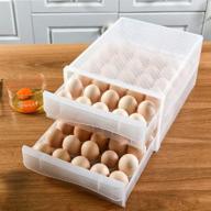 🥚 fiiman 60 grid large-capacity drawer-type egg holder - convenient household egg storage box, multi-layer chicken egg container for fresh preservation логотип