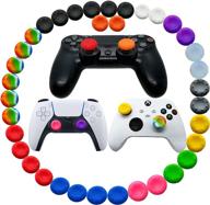 36pcs silicone thumb grip caps cover analog stick for ps5, ps4, xbox 360, xbox one controller - enhance gaming experience logo
