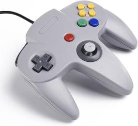 img 1 attached to N64 Wired USB Controller by SAFFUN - Classic Game Pad Joystick for Windows PC MAC Linux Raspberry Pi 3 Sega Genesis Higan (Grey)