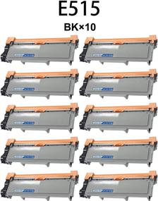 img 2 attached to 🖨️ Pack of 10 Compatible Black E310 E515 593-BBKD Toner Cartridge for Dell E310dw E514dw E515dw E515dn Printers (Replaces PVTHG)