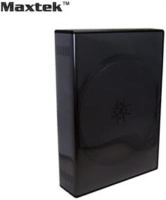 img 1 attached to 📀 Maxtek Black 12 Disc DVD Cases: Organize and Protect your Media - 10 Pack