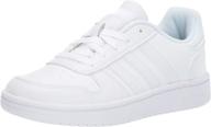 adidas unisex kids hoops 2.0 k sneaker: stylish and comfortable footwear for boys and girls logo