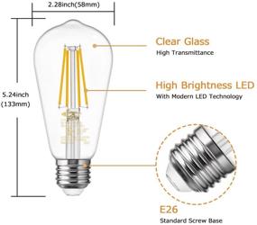 img 1 attached to 🕰️ Discover the Timeless Charm of Vintage Equivalent DORESshop Filament Dimmable