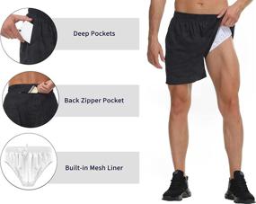 img 1 attached to 🏃 Explore Cakulo Men's 5-Inch Running Shorts: Lightweight, Quick Dry, and Pocket-Friendly Athletic Workout Shorts